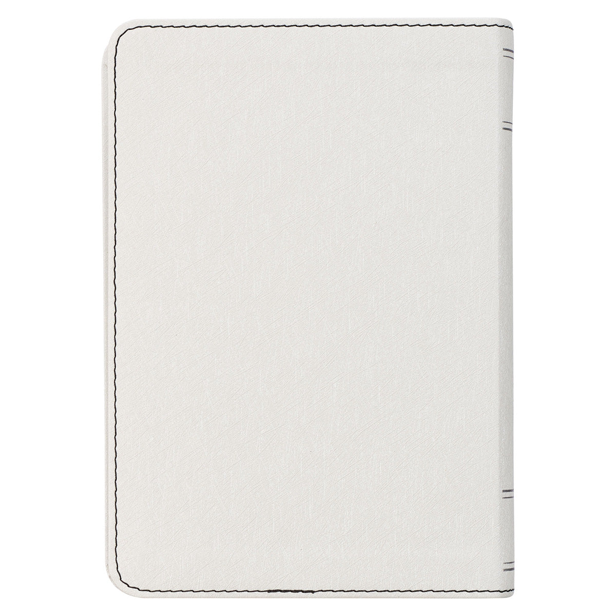 KJV White Faux Leather Compact Bible Large Print