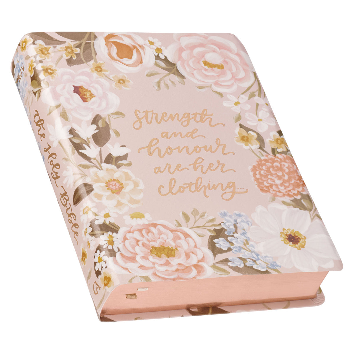 KJV Pink Floral Faux Leather Note-Taking Bible