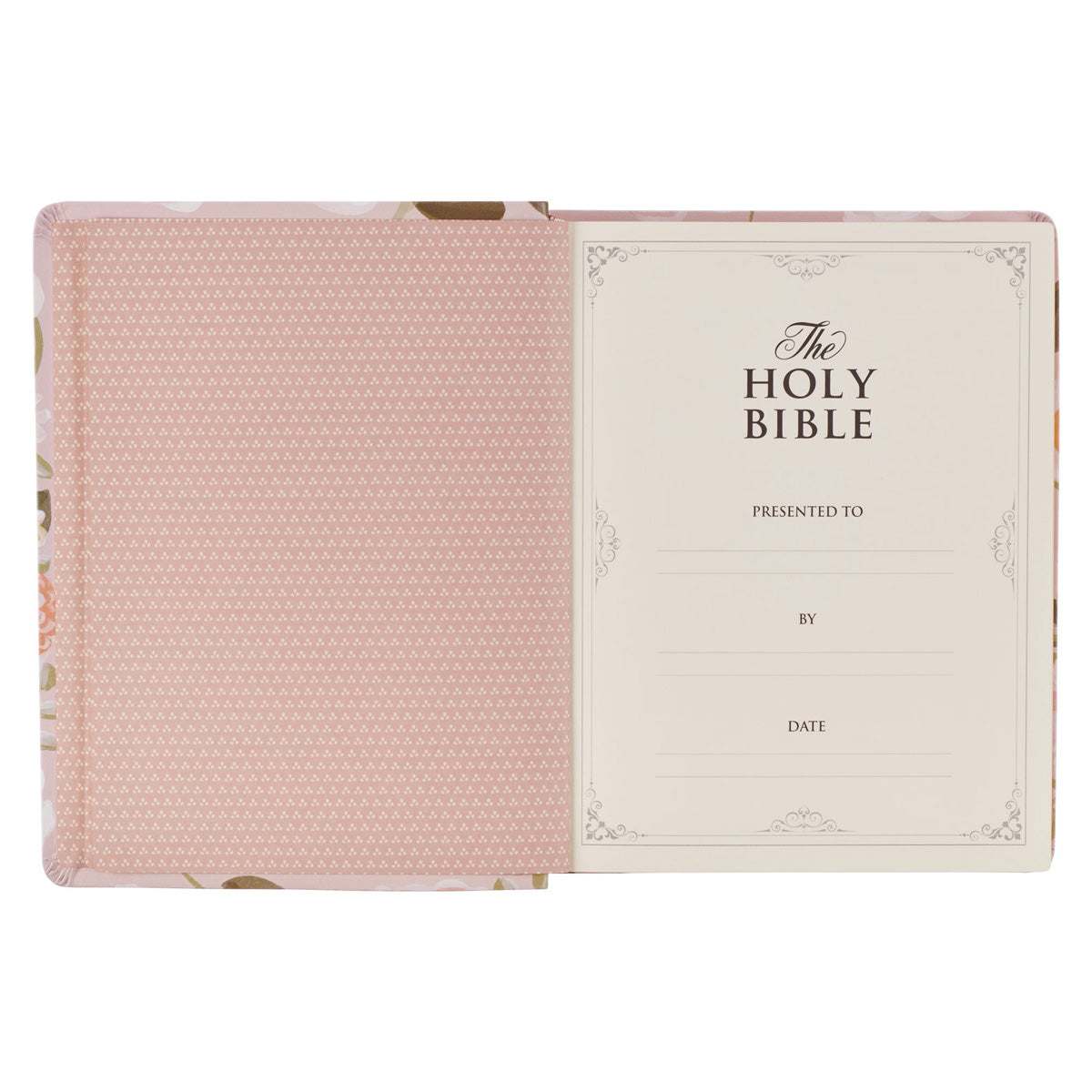 KJV Pink Floral Faux Leather Note-Taking Bible