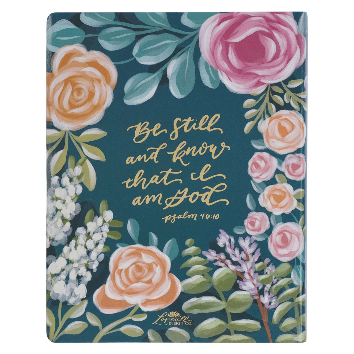 KJV Green Floral Faux Leather Note-Taking Bible Large Print