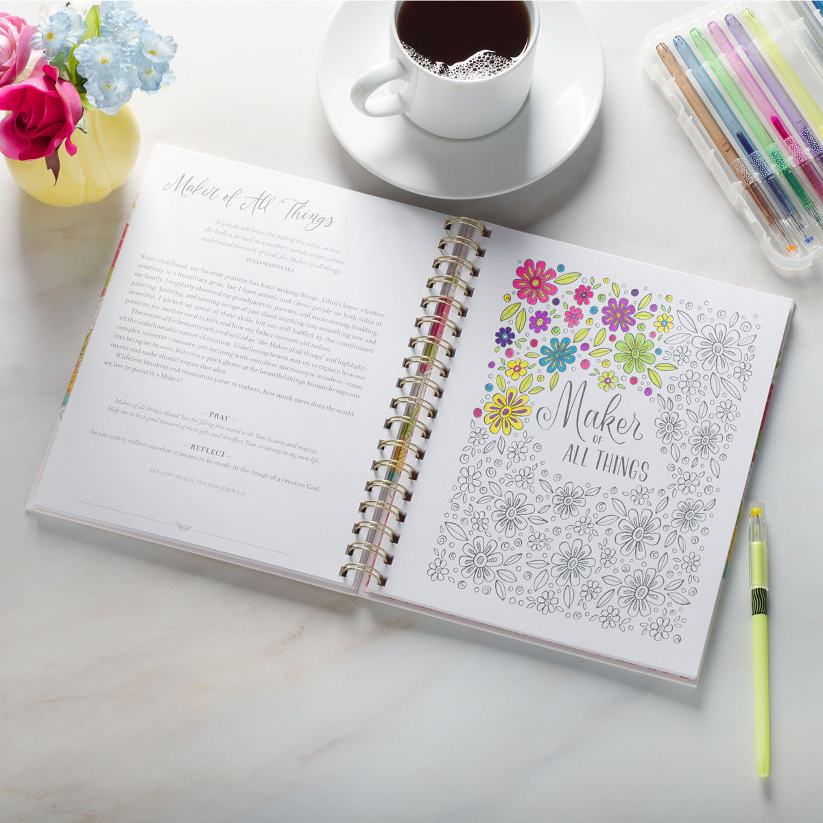 Coloring the Names of God Coloring Book (Spiral-Bound)