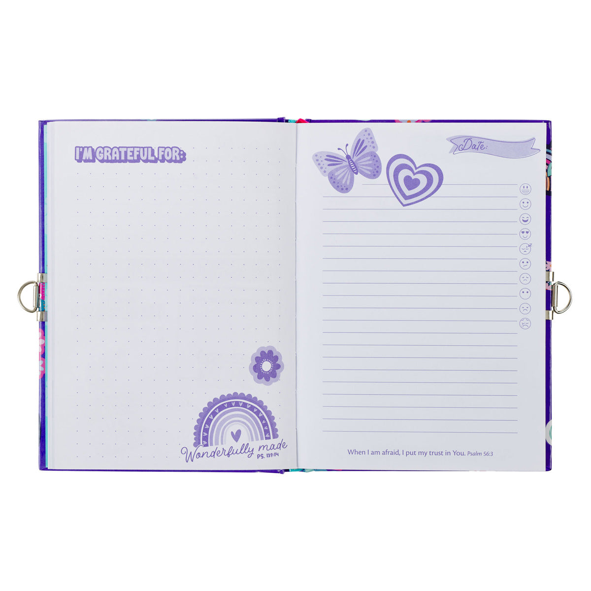 Shine for Jesus Hardcover Secret Diary with a Lock & Key