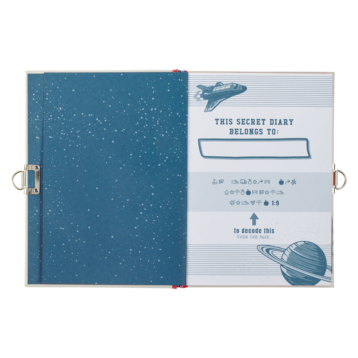 Be Strong, Be Brave, Be Fearless Hardcover Secret Diary with a Lock & Key