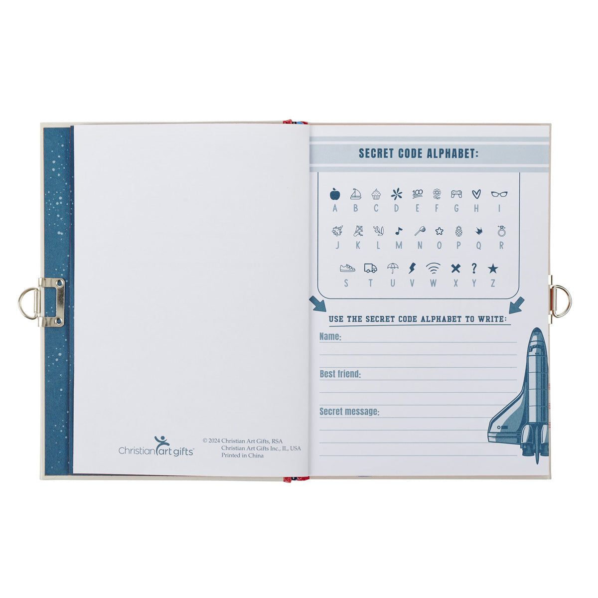 Be Strong, Be Brave, Be Fearless Hardcover Secret Diary with a Lock & Key