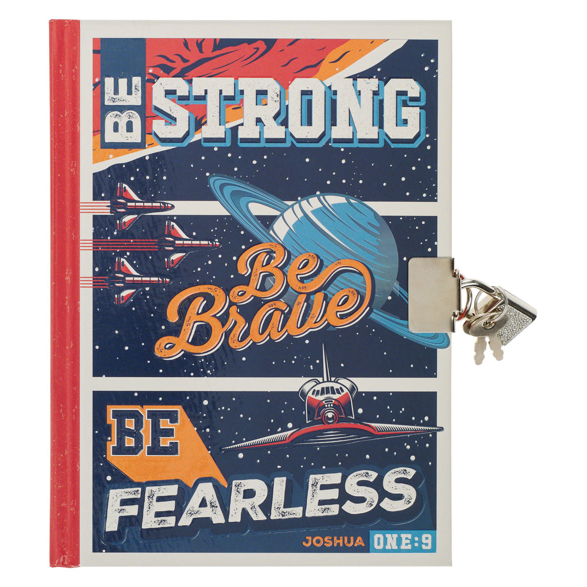 Be Strong, Be Brave, Be Fearless Hardcover Secret Diary with a Lock & Key