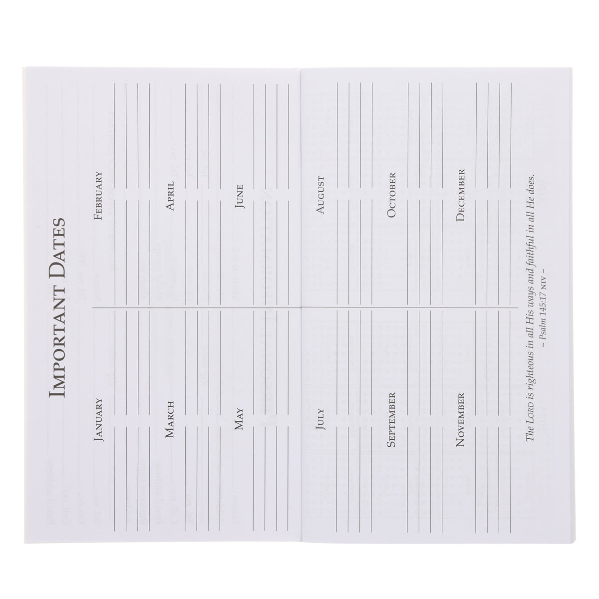 2026 Diary - Daily Planner - Seek First the Kingdom of God