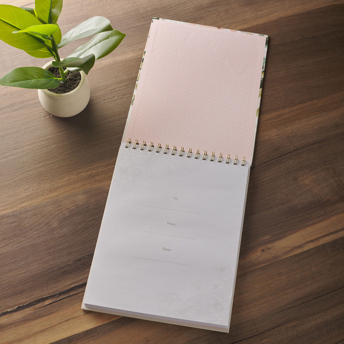 He will Cover You with His Feathers & Under His Wings You will Find Refuge A4 Wirebound Notepad