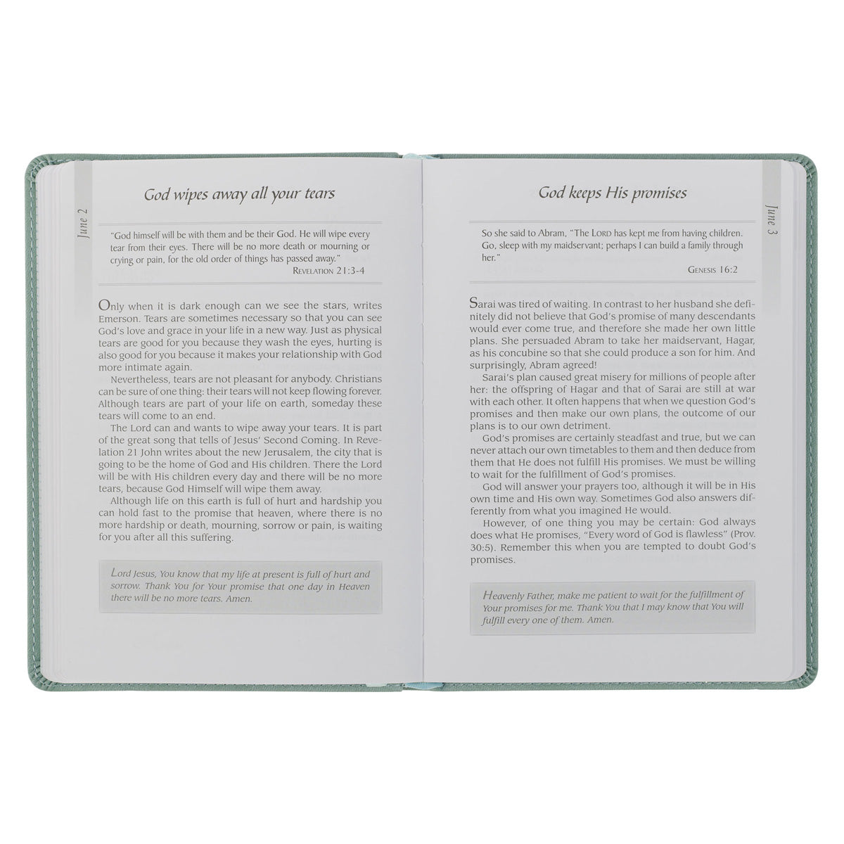 When the Day Breaks: A Daily Devotional for Women - 366 Devotions (Faux Leather)