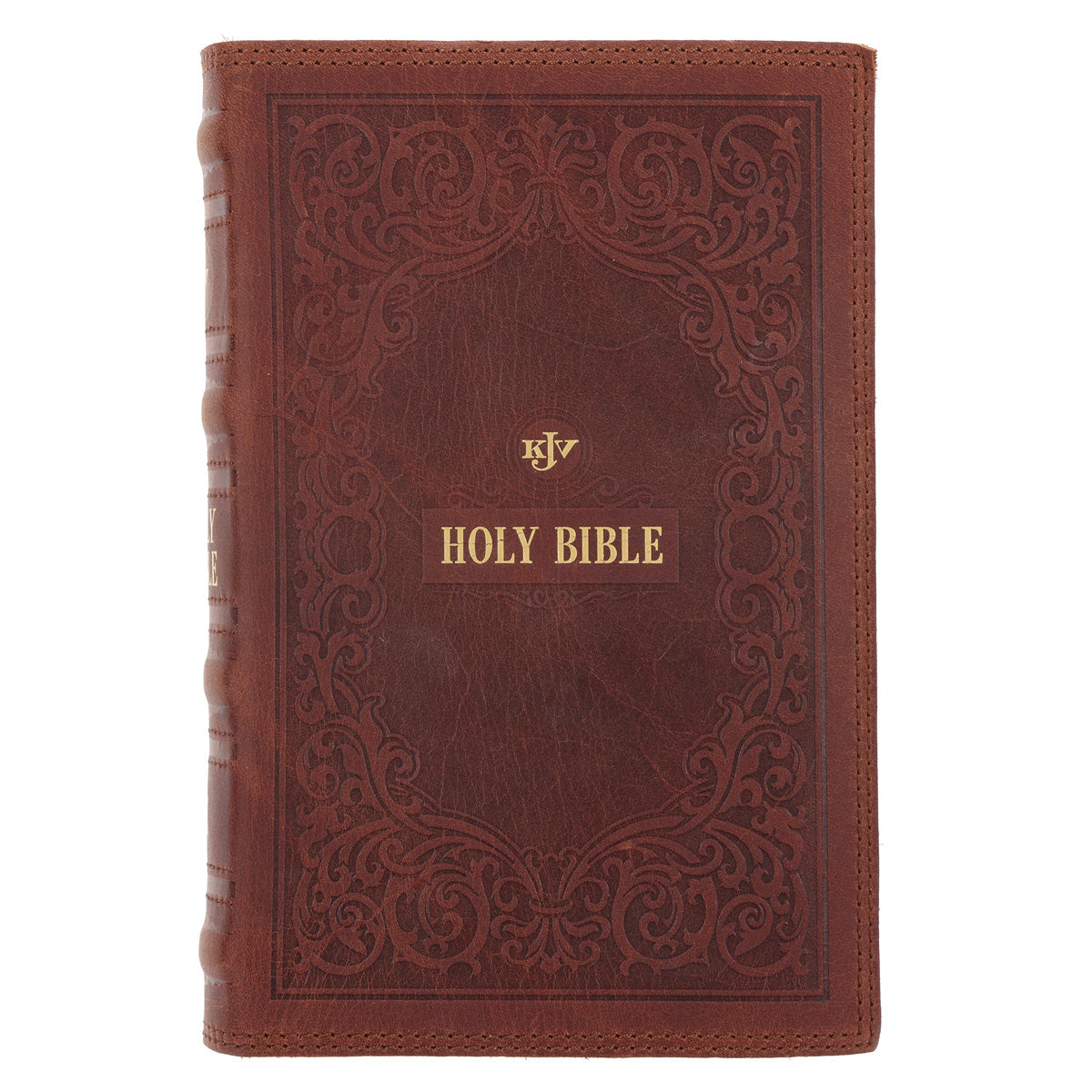 KJV Dark Brown Frame Genuine Leather Bible Giant Print