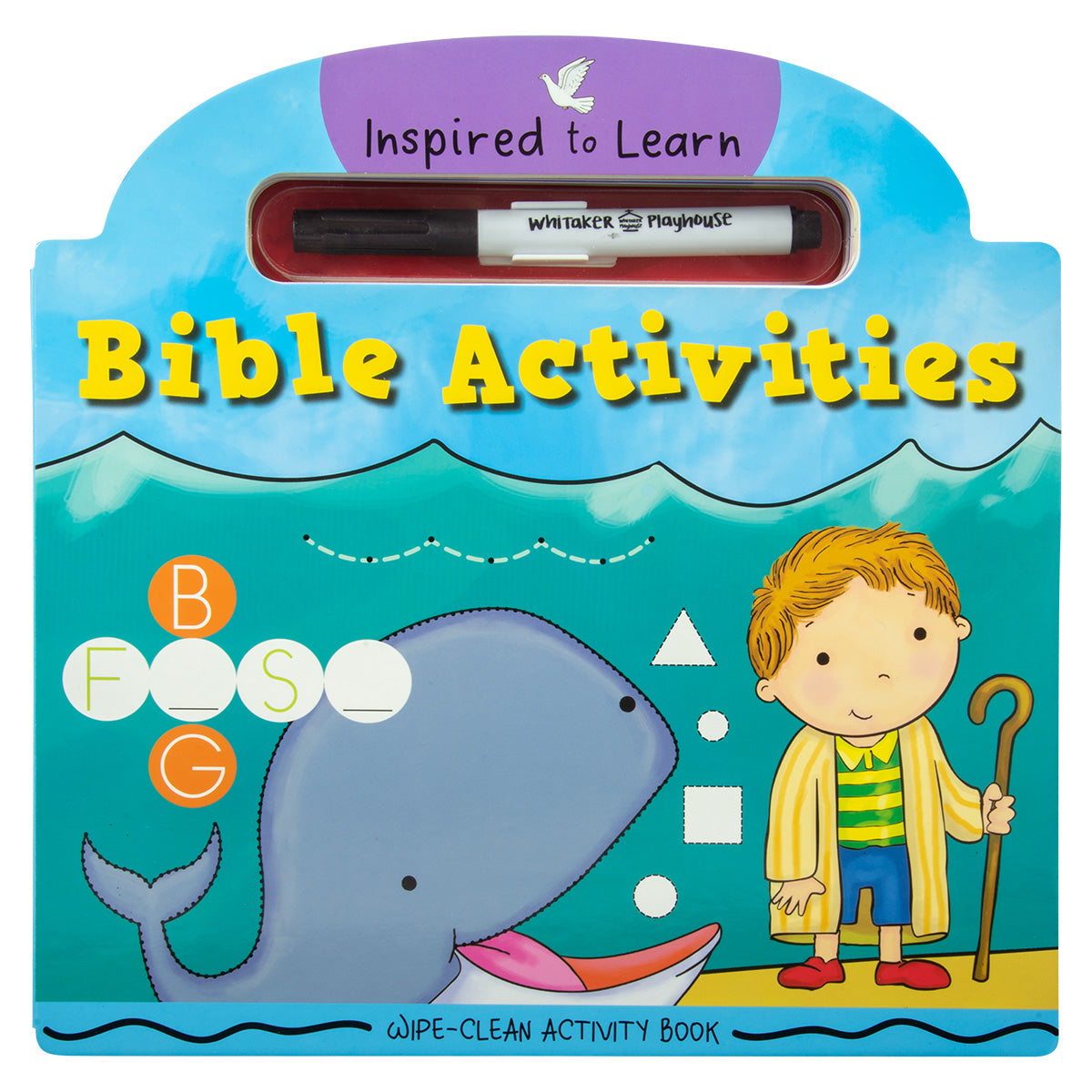 Bible Activities: Wipe-Clean Activity Book (Inspired To Learn)(Board Book)
