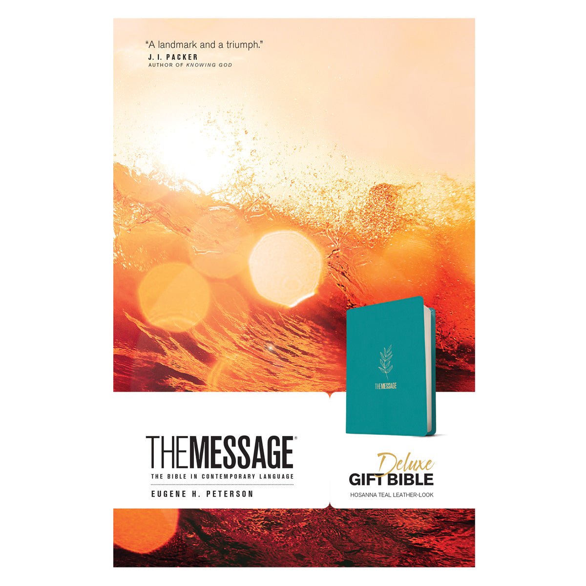 The Message Deluxe Gift Bible, Hosanna Teal (Imitation Leather)