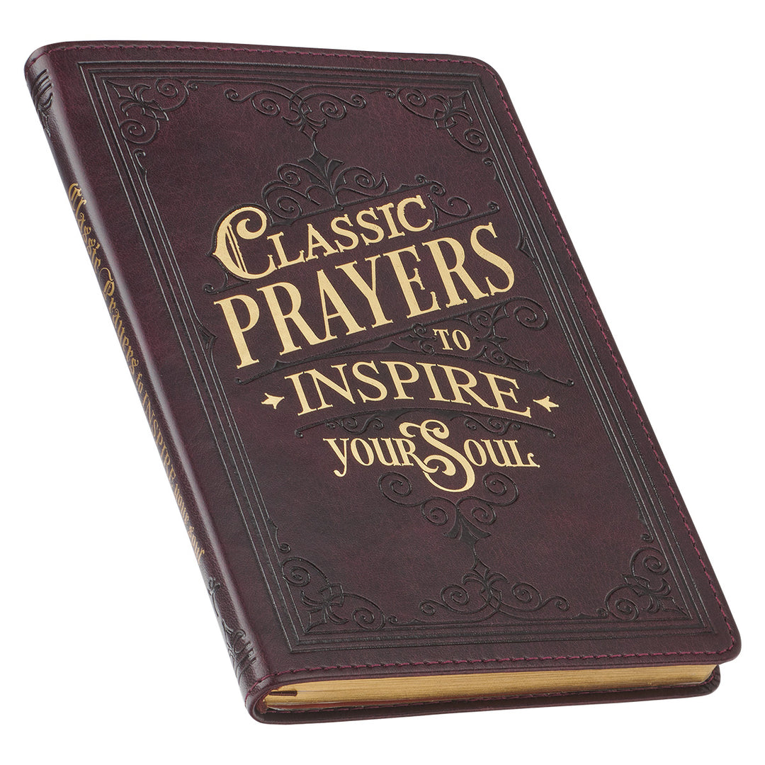 Classic Prayers To Inspire Your Soul Brown Faux Leather