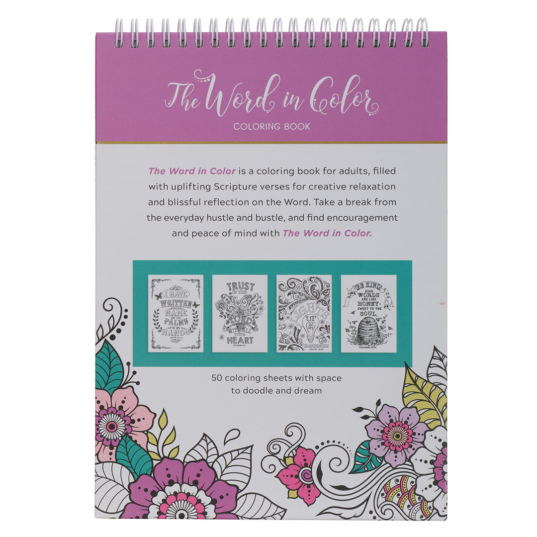 The Word In Color Coloring Book (Spiral-Bound)