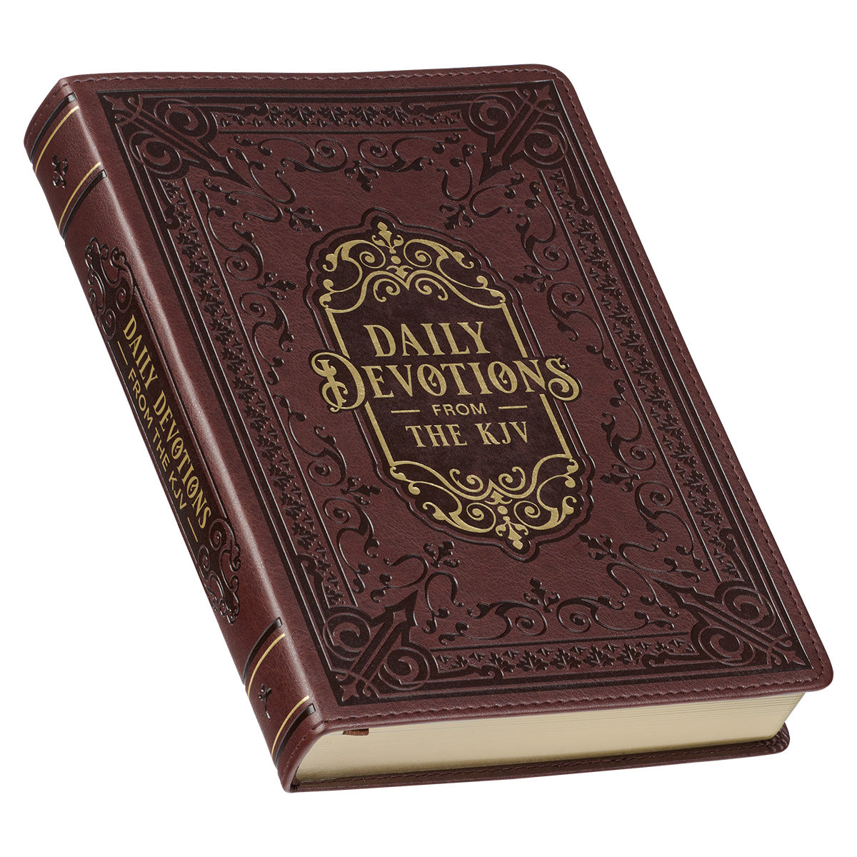 Daily Devotions From The KJV Large Print Faux Leather