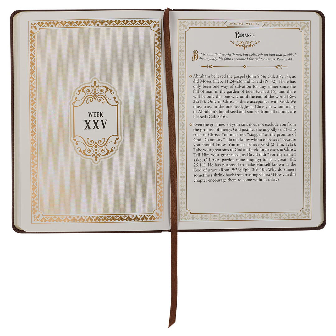 Daily Devotions From The KJV Large Print Faux Leather