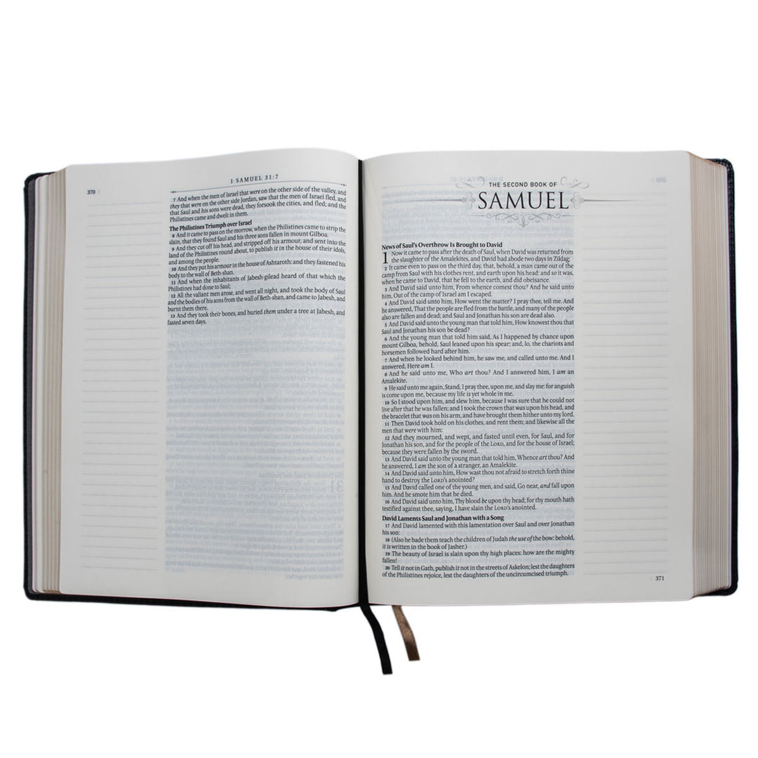 KJV Grey Faux Leather Note-Taking Bible