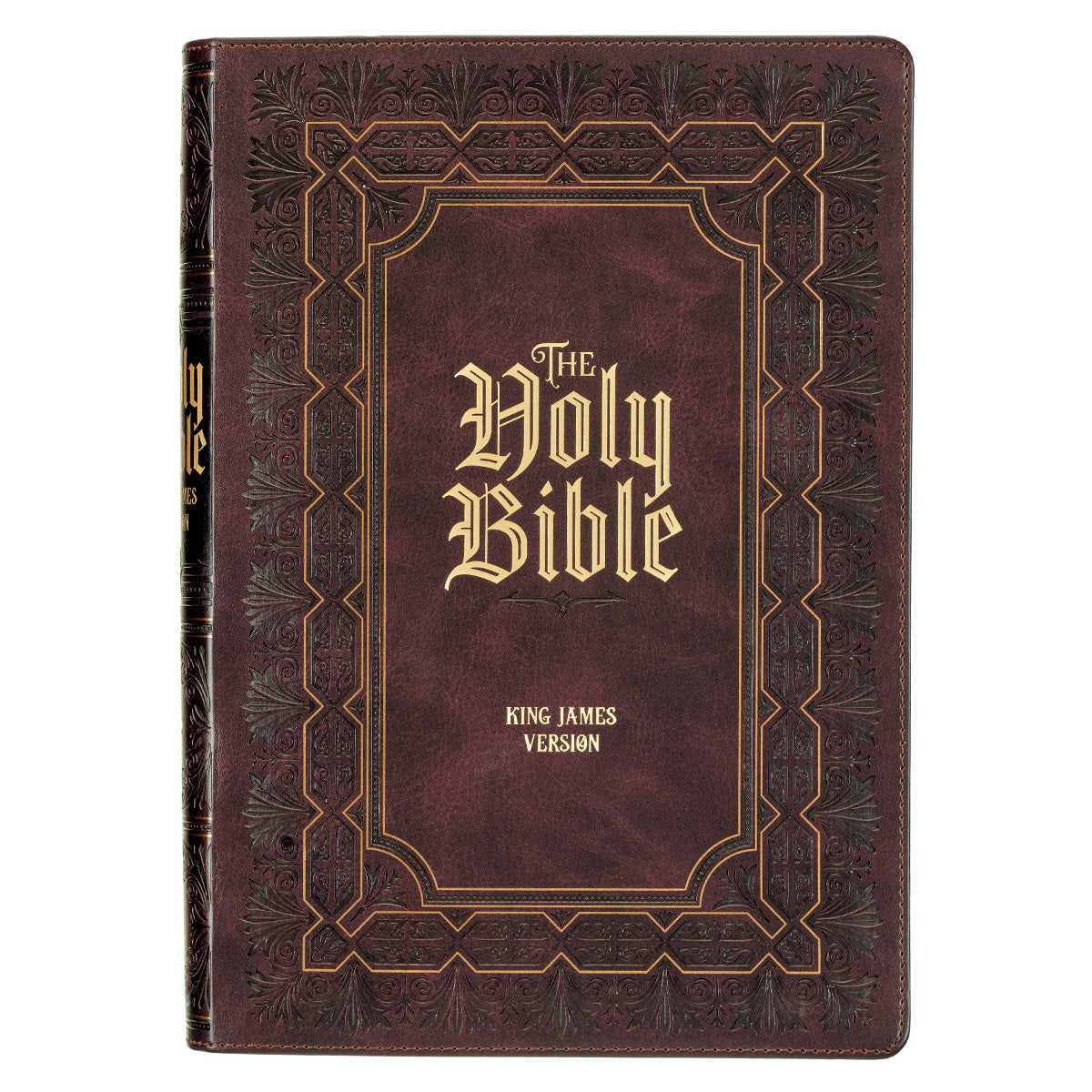 KJV Burgundy Faux Leather Bible Super Giant Print