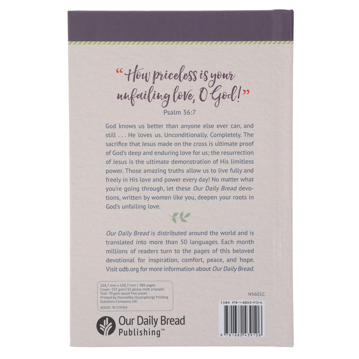 God Loves Her: 365 Devotions for Woman by Women - Our Daily Bread (Hardcover)