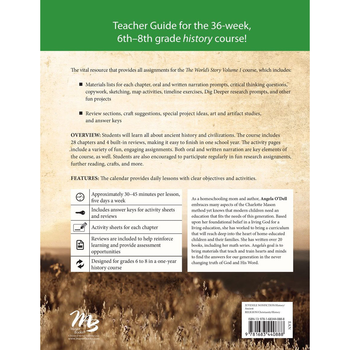 The World's Story 1: The Ancients Creation To The Roman Empire Teacher Guide (Paperback)