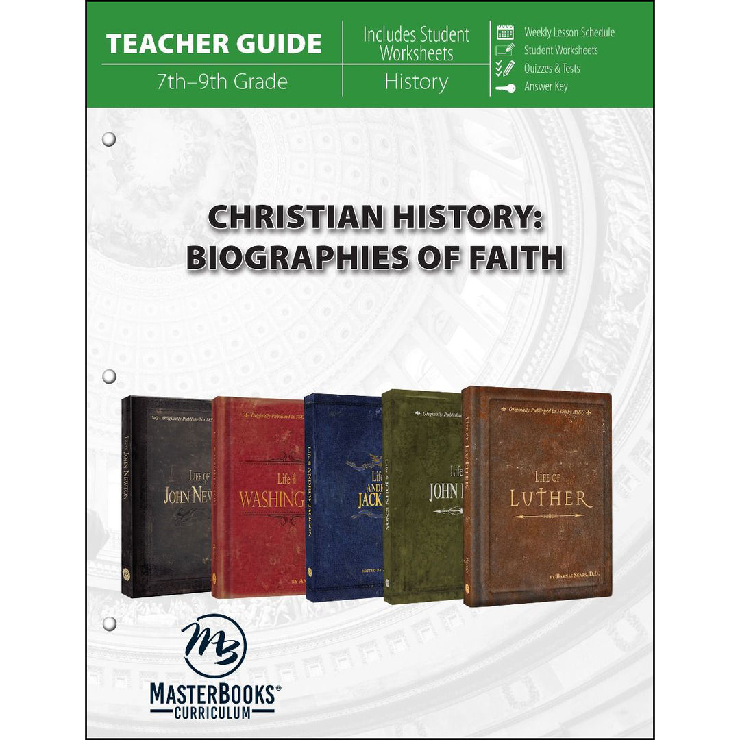 Christian History: Biographies Of Faith Teacher Guide (Paperback)