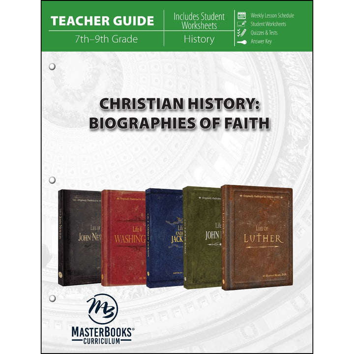 Christian History: Biographies Of Faith Teacher Guide (Paperback)