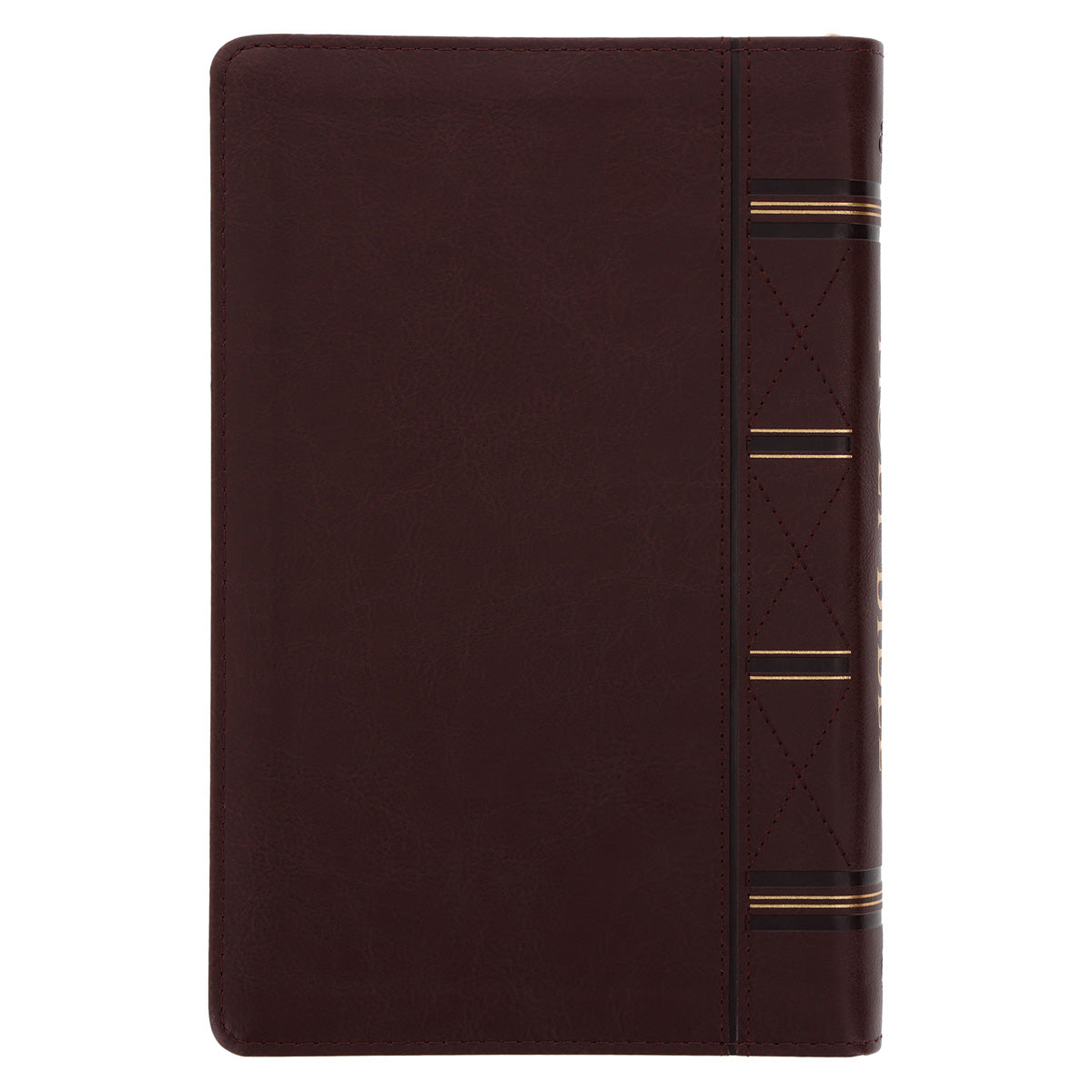 ESV Dark Brown Faux Leather Standard Bible Thumb Indexed With Zip