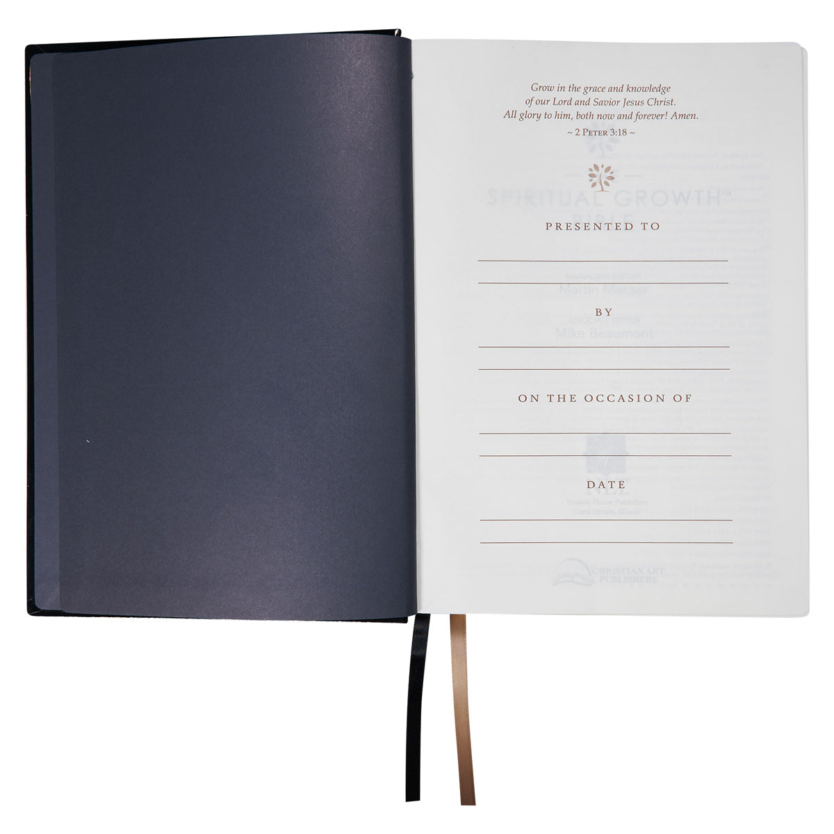 NLT The Spiritual Growth Bible Black Hardcover