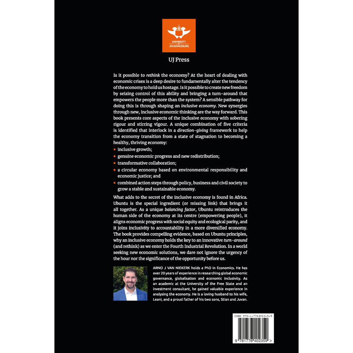 The Inclusive Economy: Criteria, Principles And Ubuntu (Paperback)