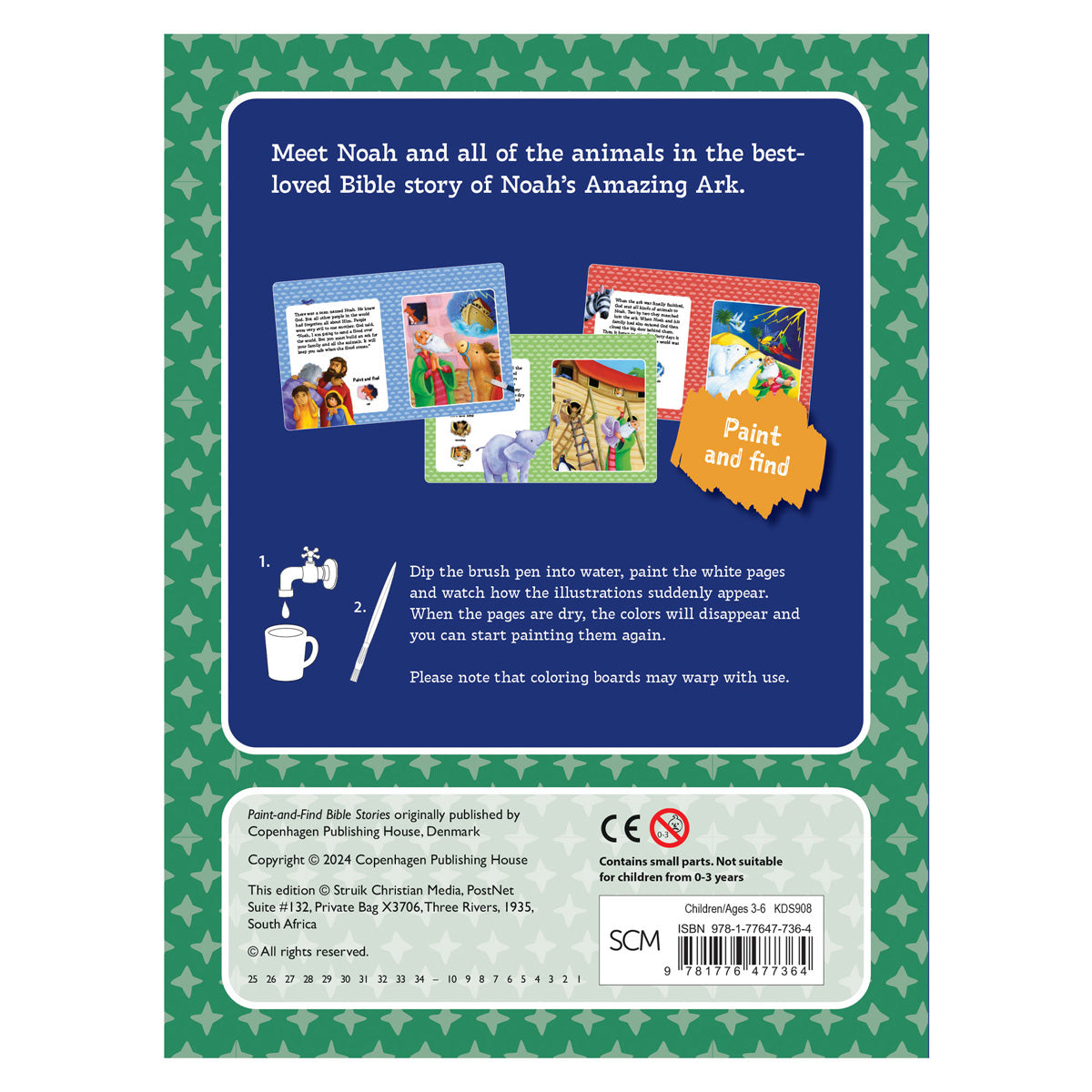 Noah’s Amazing Ark: Paint-and-Find Bible Stories (Spiral-Bound)