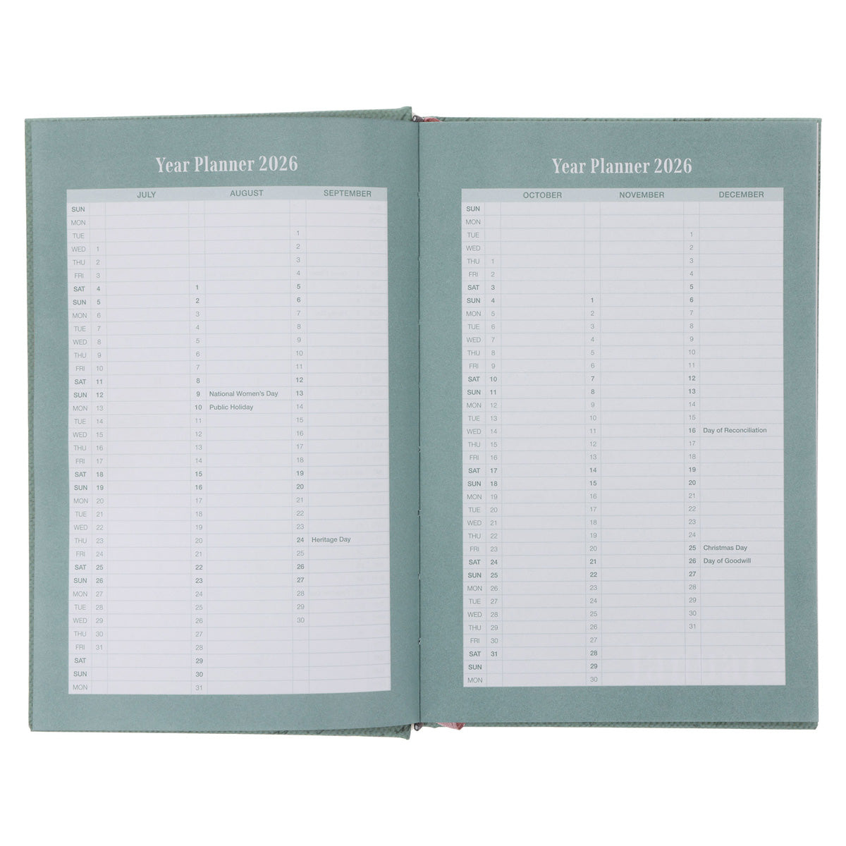 2026 Diary - General Christian Daily Planner for Women - Hardcover