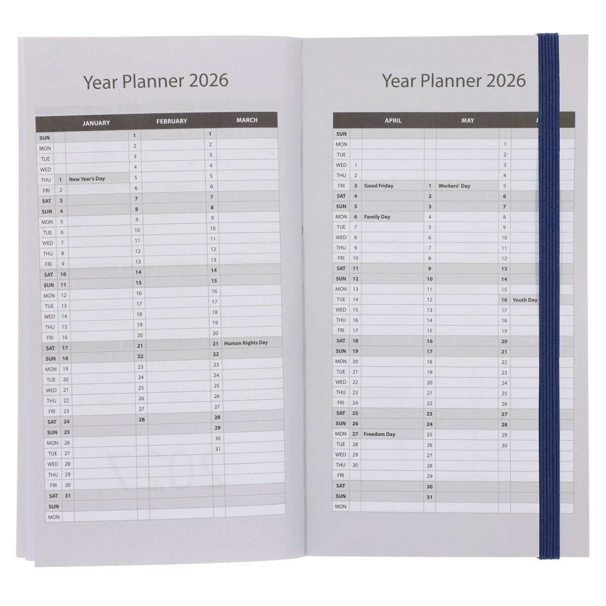 2026 Pocket Diary - Daily Planner - Paperback