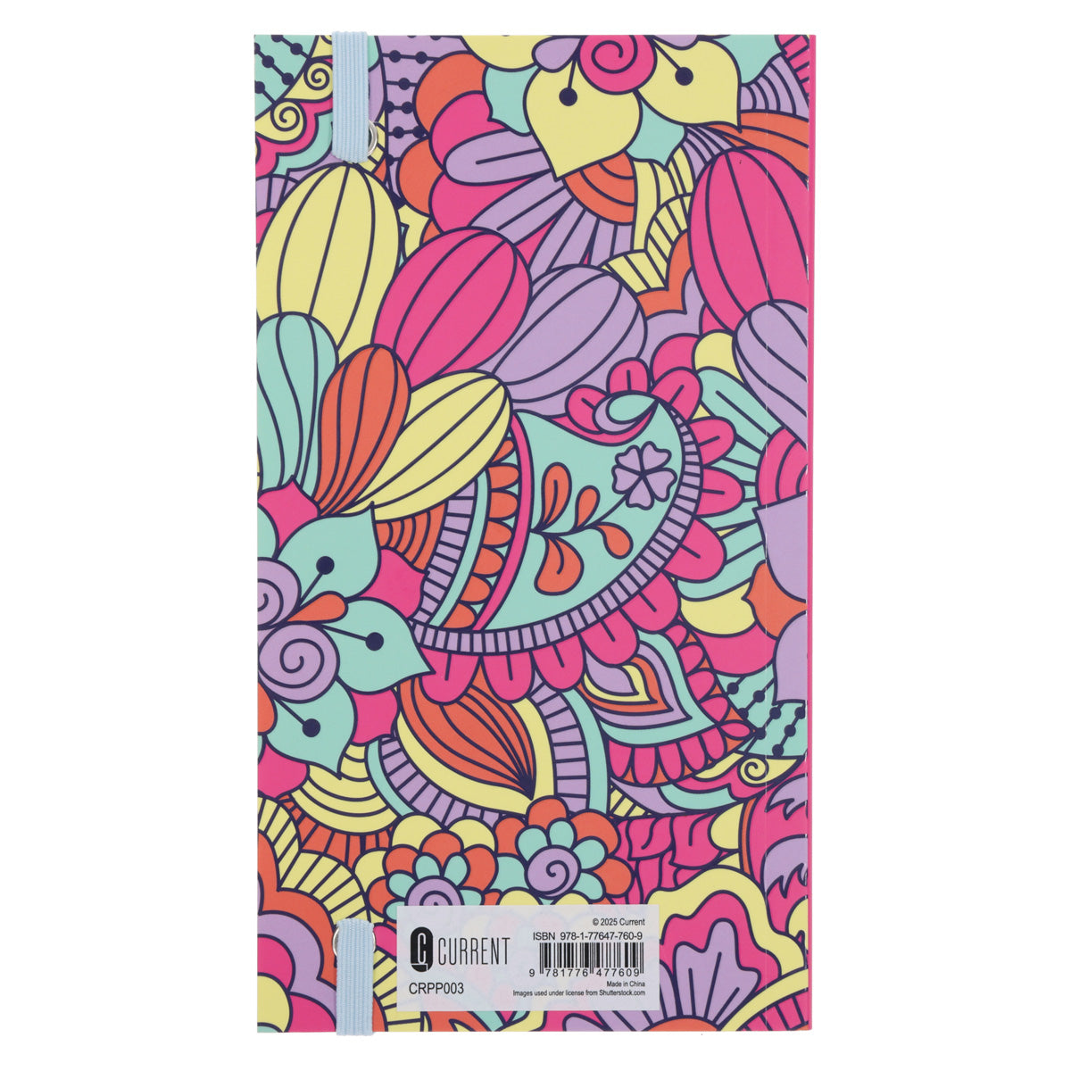 2026 Pocket Diary - Daily Planner - Bright Pattern - Paperback