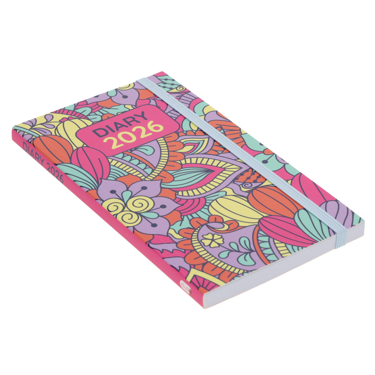 2026 Pocket Diary - Daily Planner - Bright Pattern - Paperback
