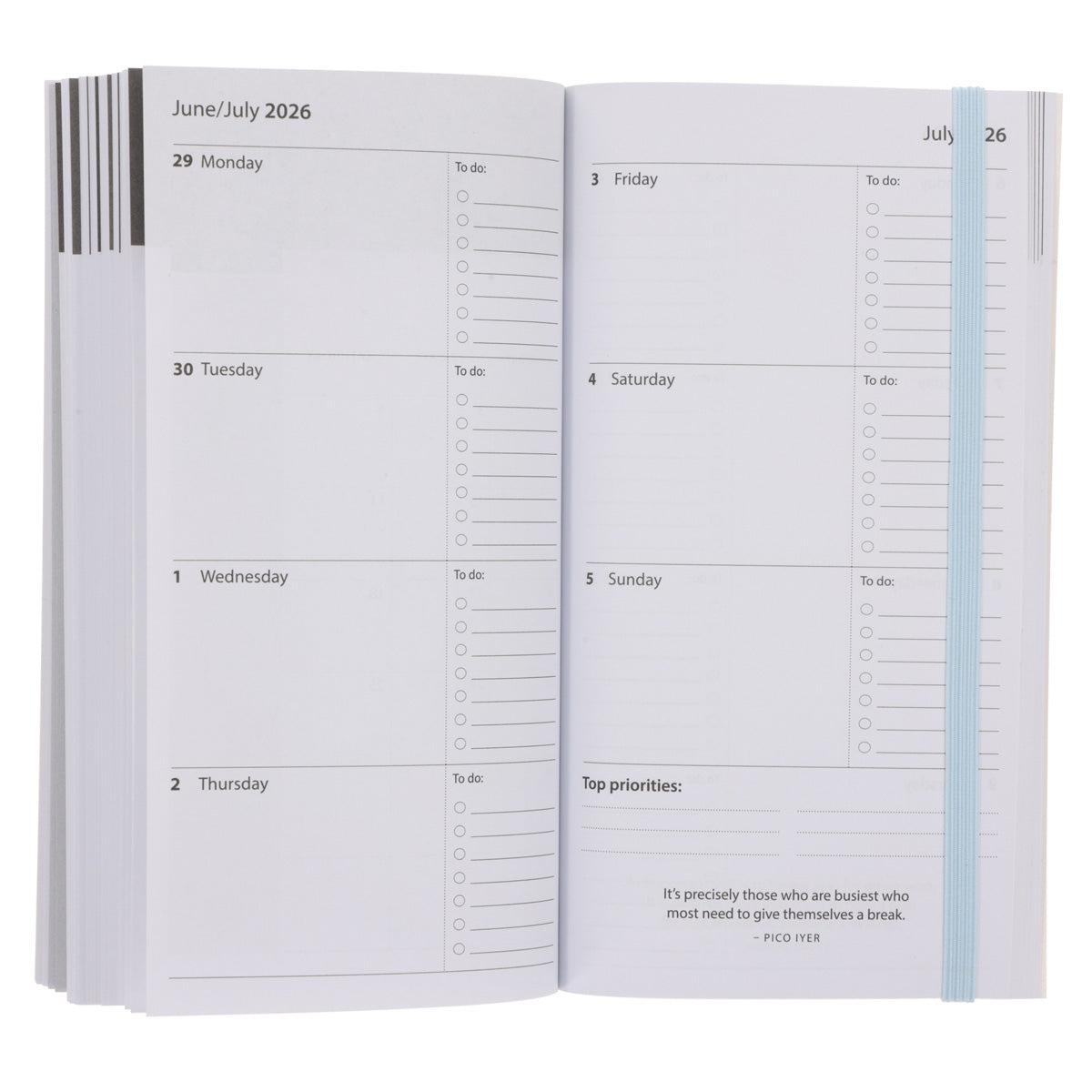 2026 Pocket Diary - Daily Planner - Bright Pattern - Paperback