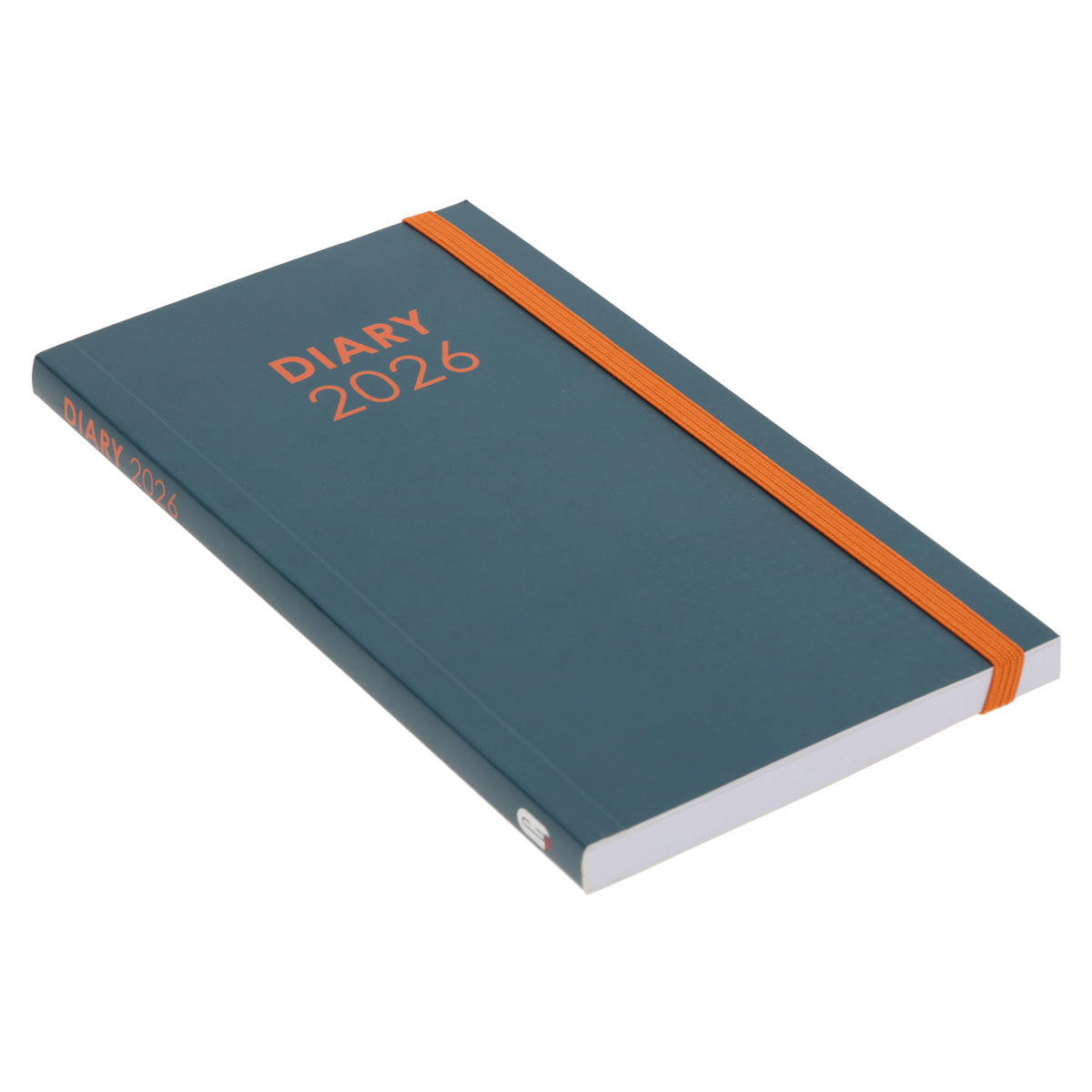 2026 Pocket Diary - Daily Planner - Teal and Orange - Paperback