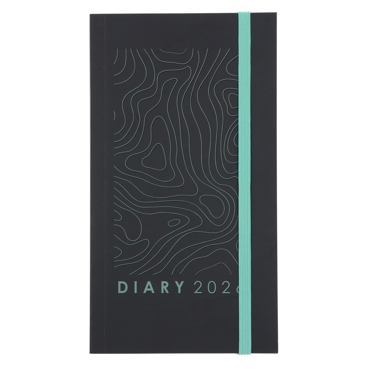 2026 Pocket Diary - Daily Planner - Black and Green - Paperback