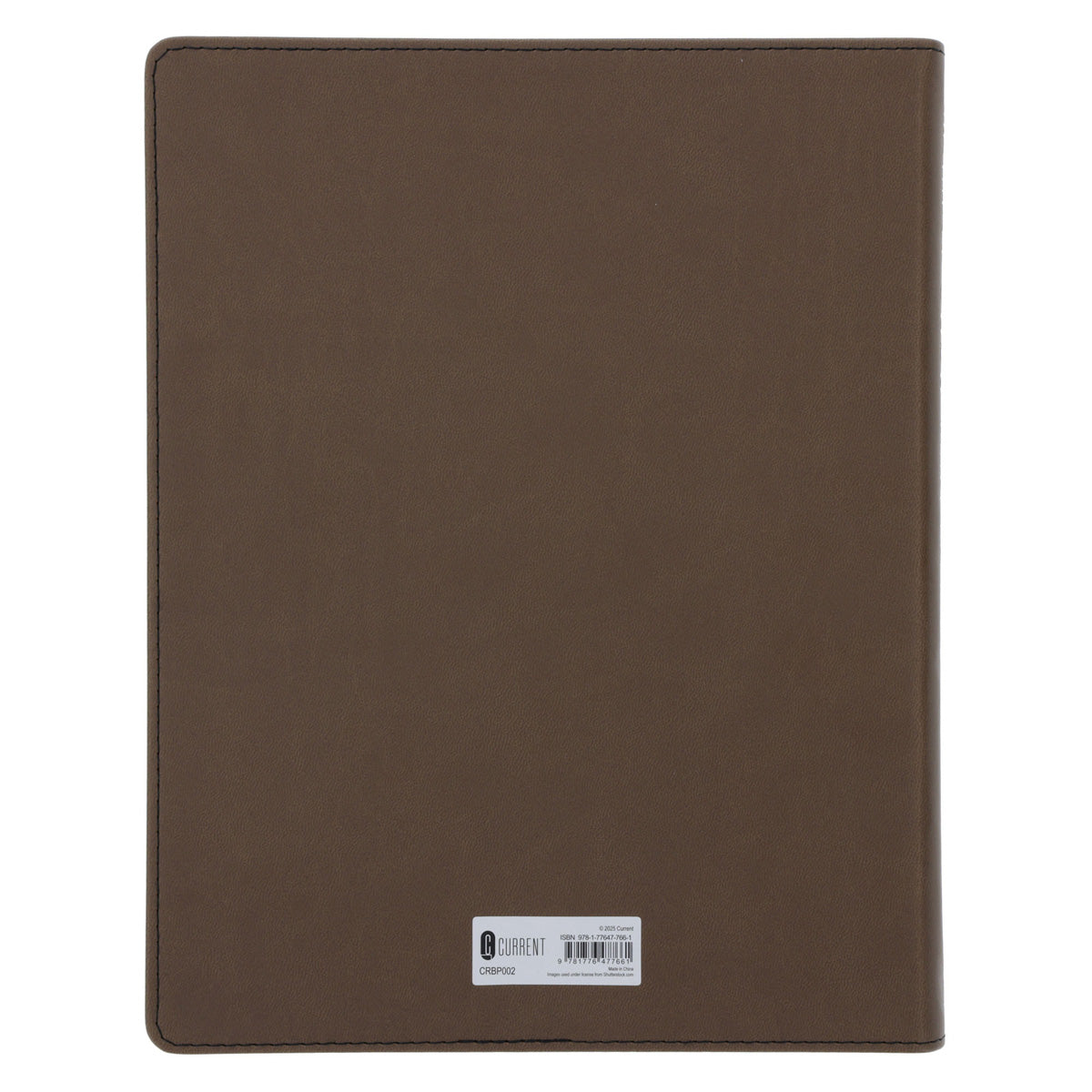 2026 A4 Business Diary - Daily Planner - Architecture Lines Brown - Imitation Leather