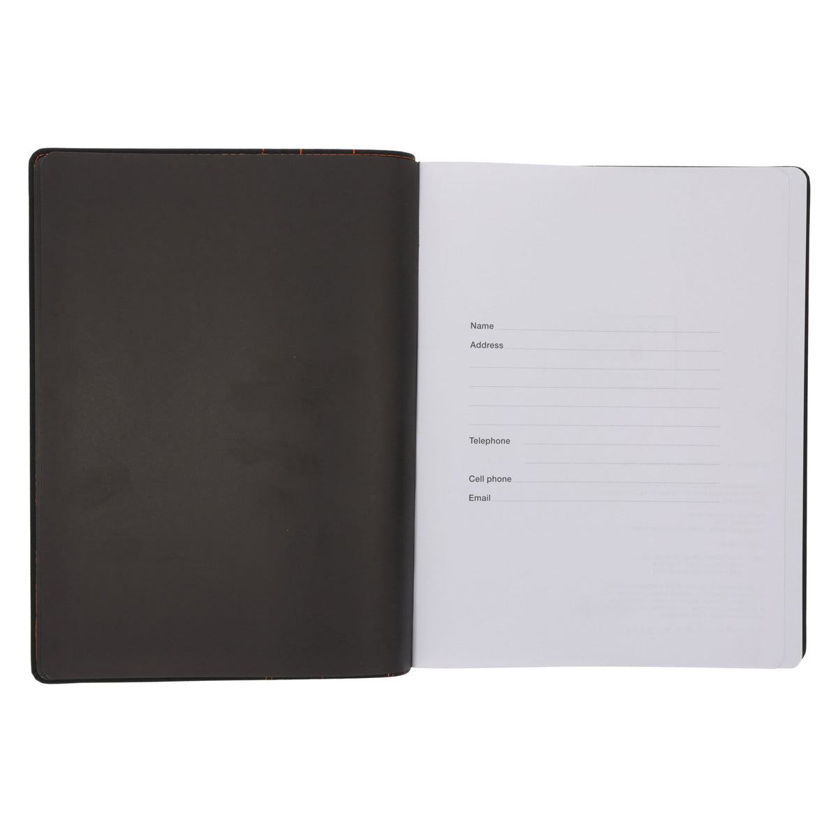 2026 A4 Business Diary - Daily Planner - Architecture Lines Black - Imitation Leather