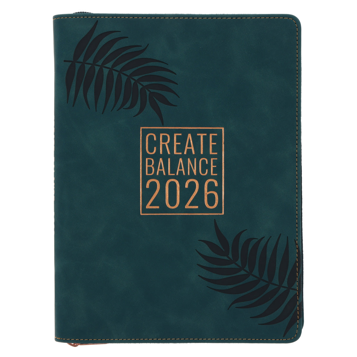 2026 Diary - Daily Planner for Women - Create Balance - Imitation Leather with Zip