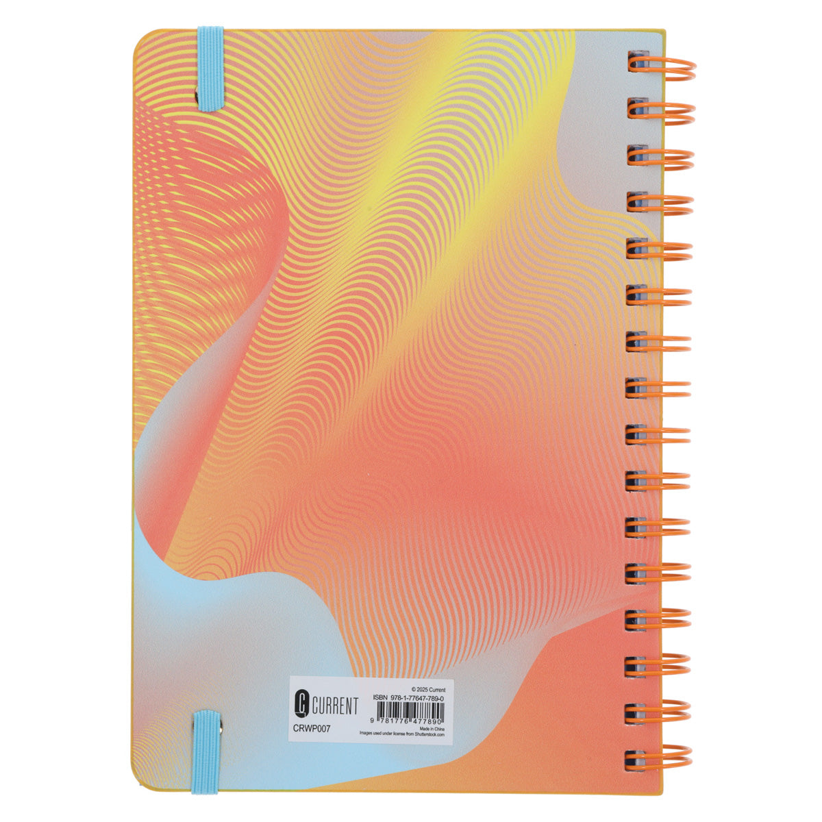2026 A5 Diary - Daily Planner - Yellow and Orange - Wirebound