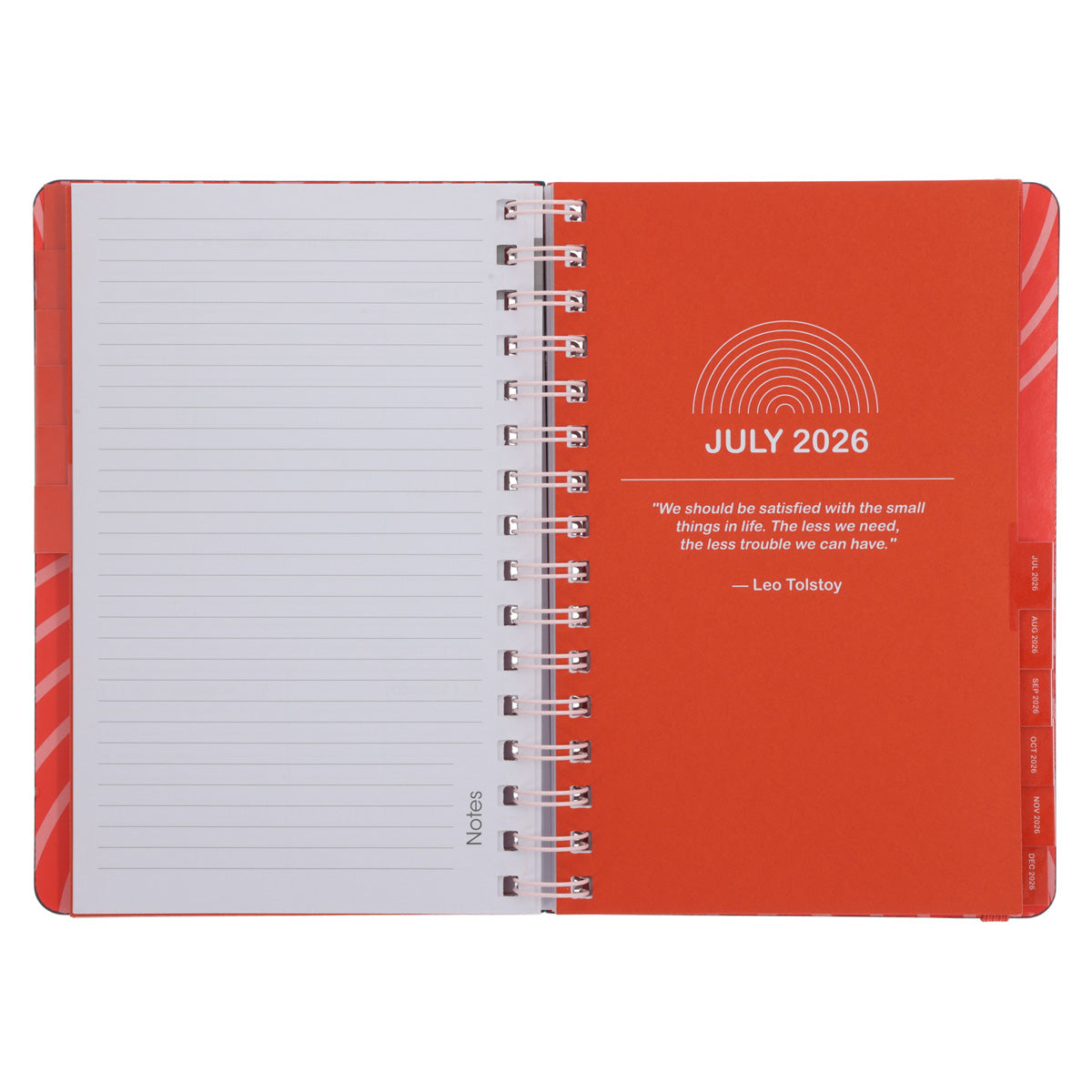 2026 A5 Diary - Daily Planner - Neon Circles - Wirebound