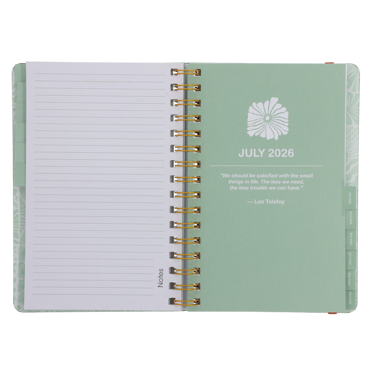 2026 A5 Diary - Daily Planner - Retro Flower Box - Wirebound