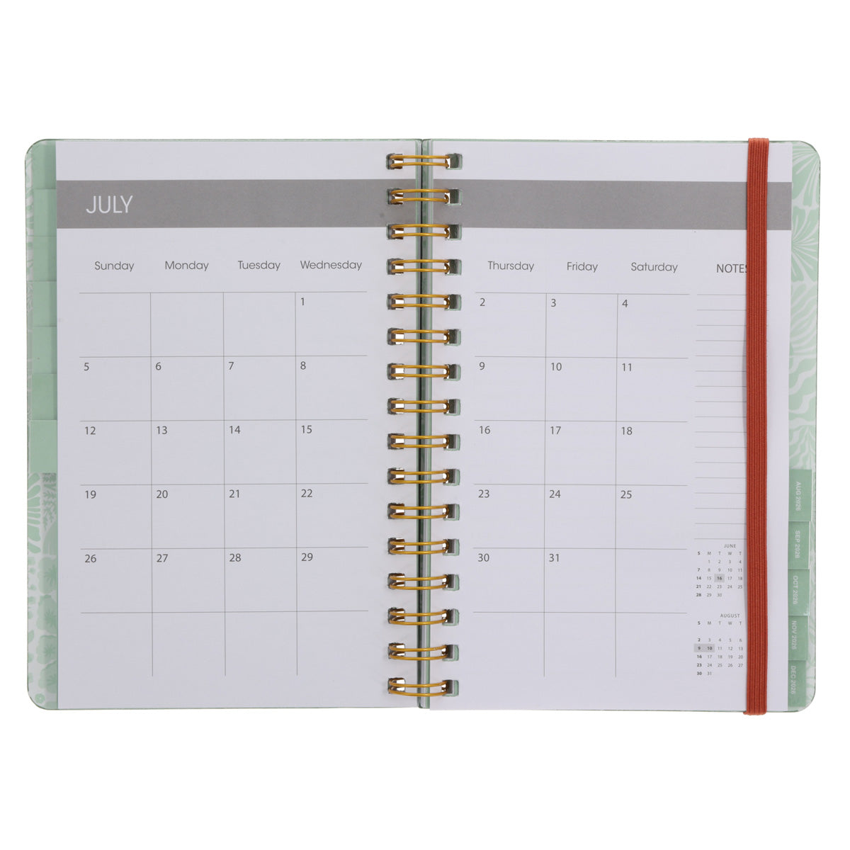 2026 A5 Diary - Daily Planner - Retro Flower Box - Wirebound