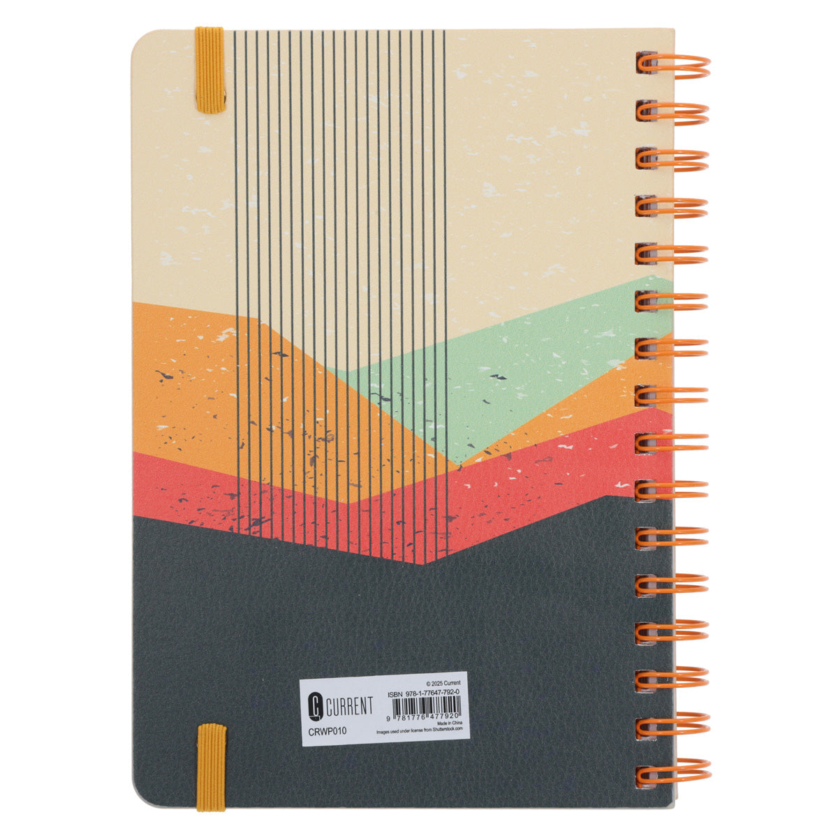 2026 A5 Diary - Daily Planner - Abstract Landscape - Wirebound