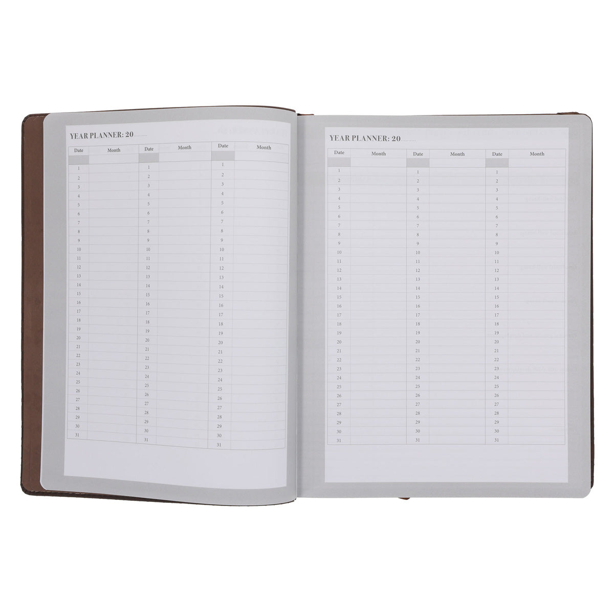 John C. Maxwell Undated Planner Brown (Imitation Leather)