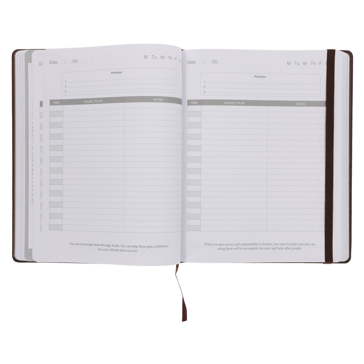 John C. Maxwell Undated Planner Brown (Imitation Leather)