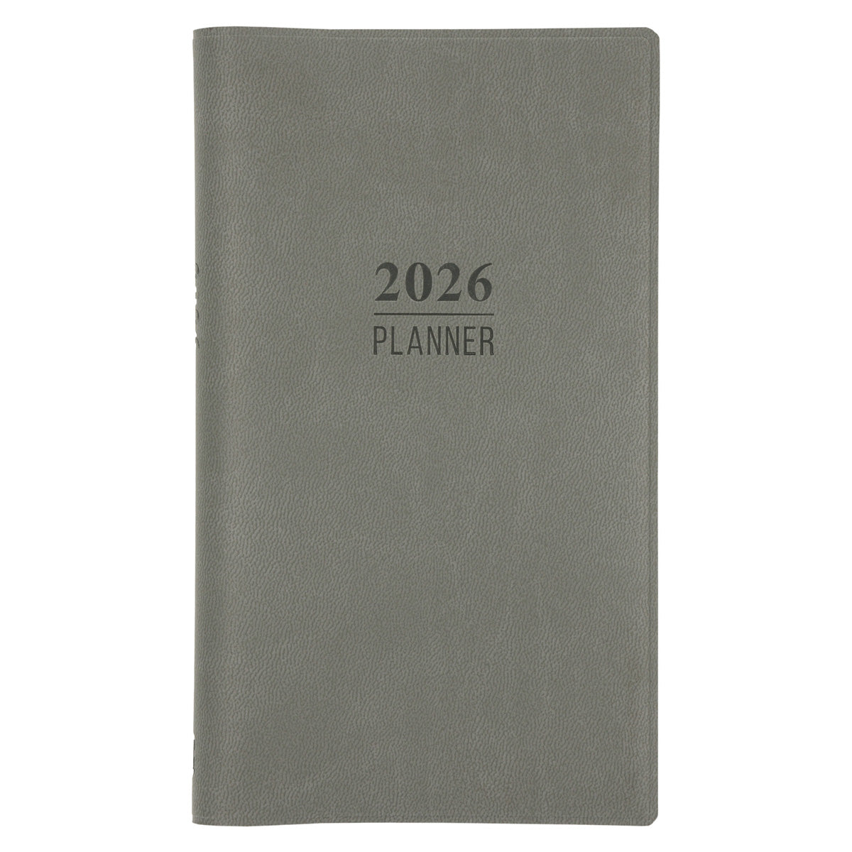 2026 Diary - 18-Month Planner and Notebook - Grey - Imitation Leather