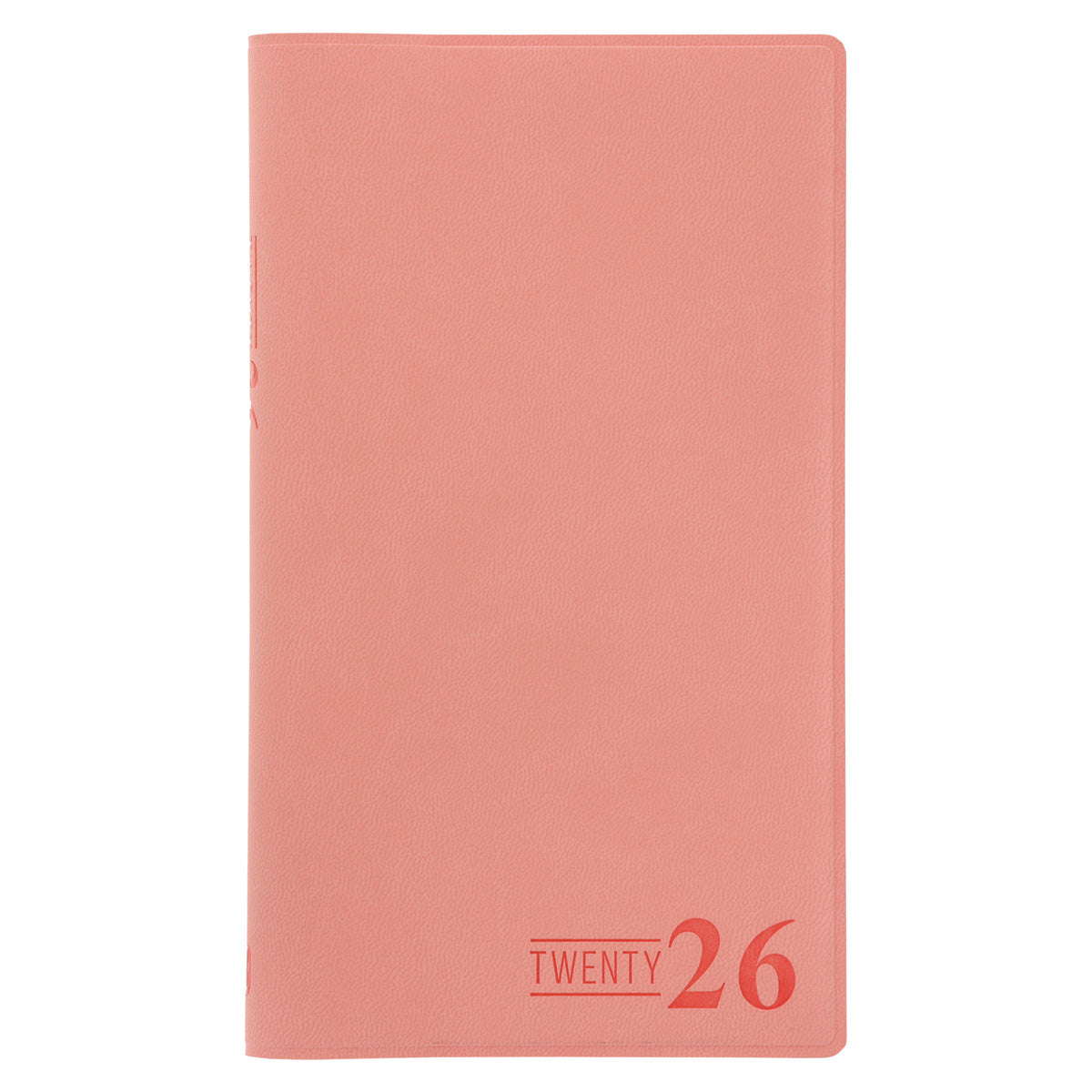 2026 Diary - 18-Month Planner and Notebook - Coral - Imitation Leather