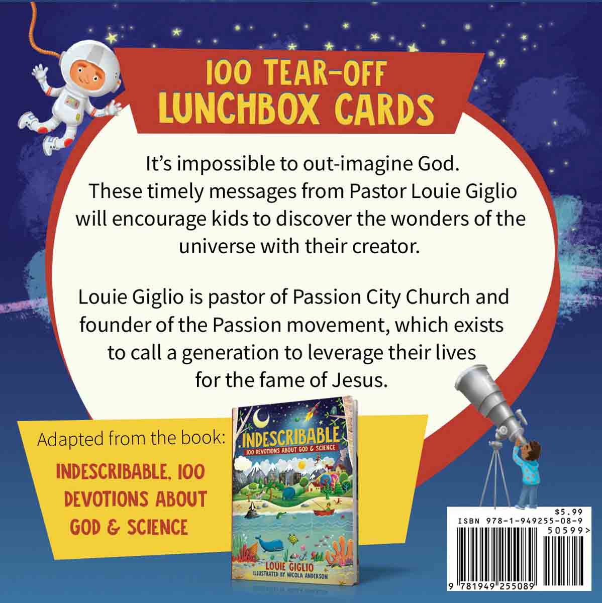 Indescribable (100 Tear-Off Lunchbox Cards About God / Science)(Paperback)