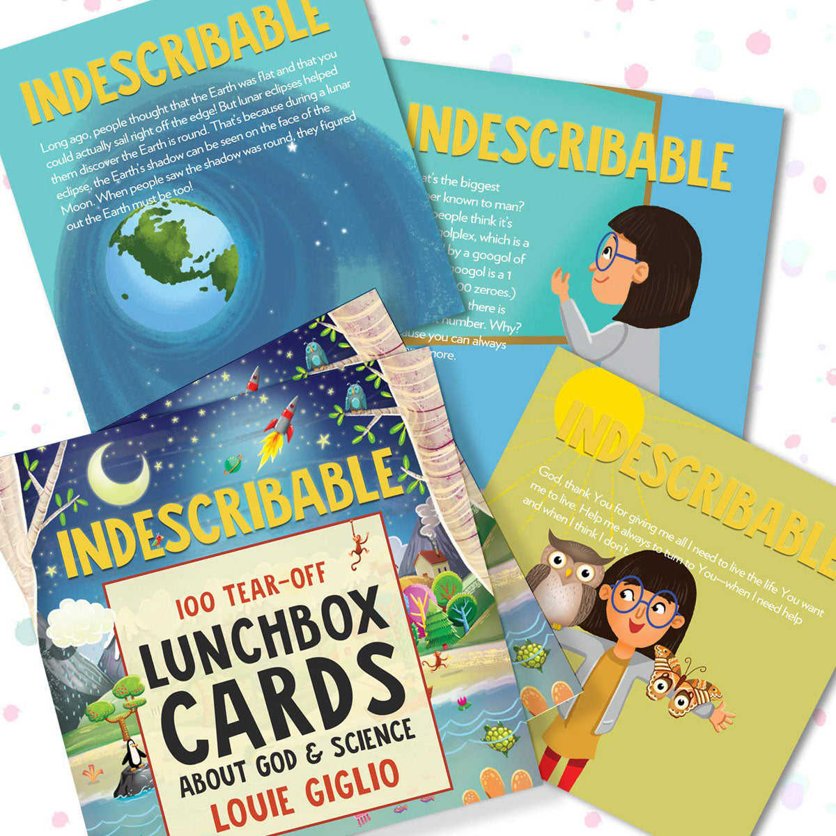 Indescribable (100 Tear-Off Lunchbox Cards About God / Science)(Paperback)